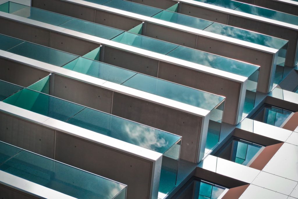Abstract photo of skyscraper building
