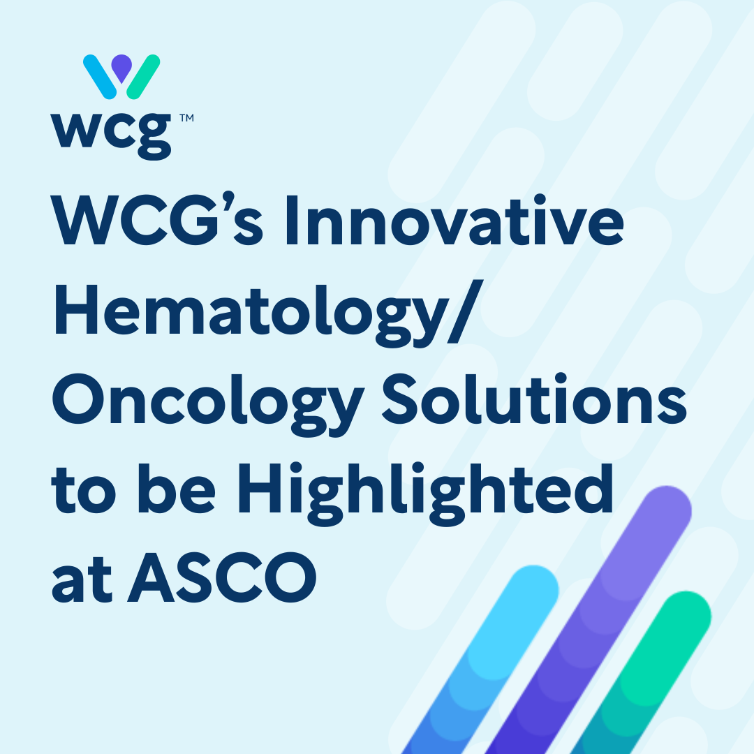 WCG’s Innovative Hematology/Oncology Solutions to be Highlighted at ASCO WCG